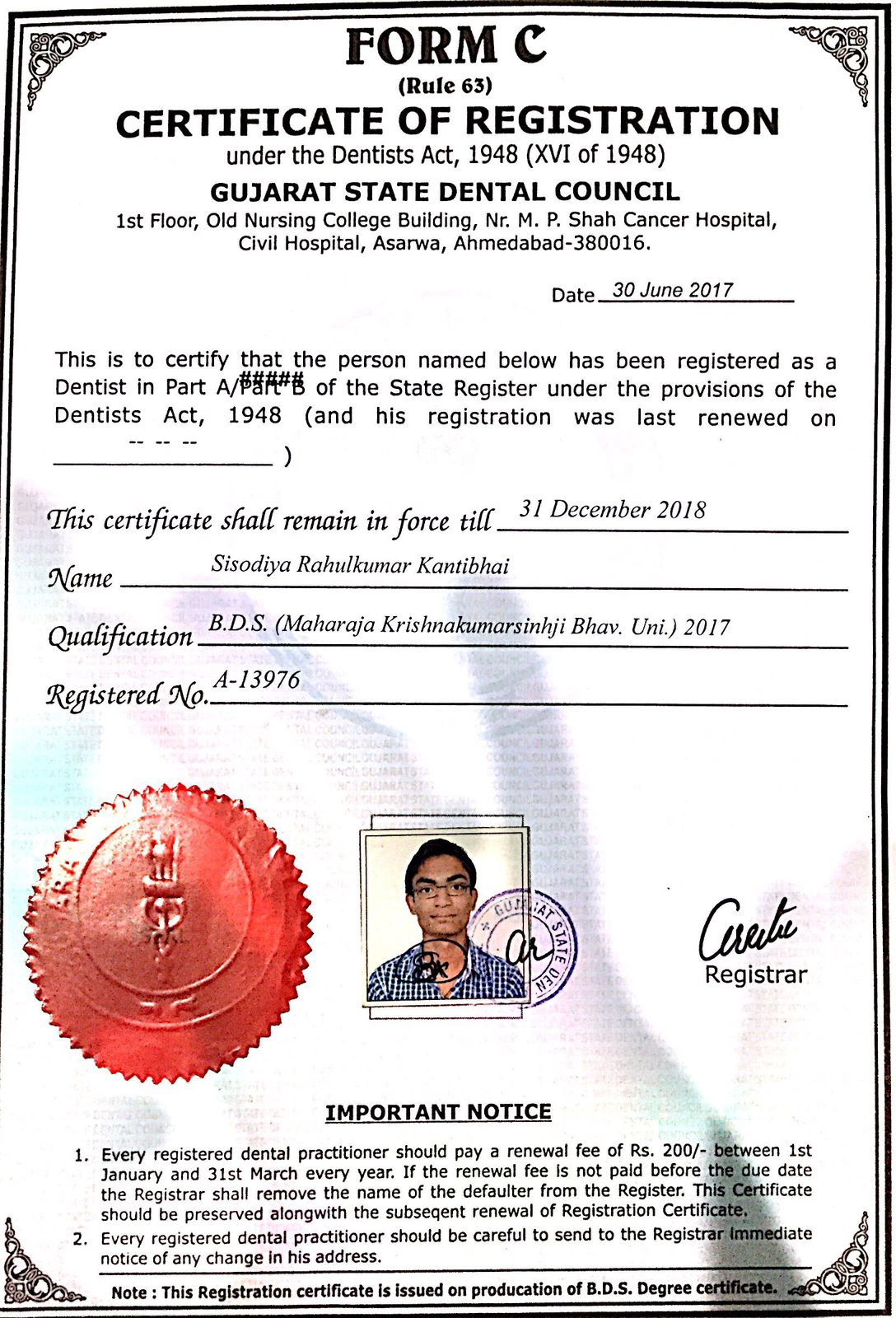 Certificate 1